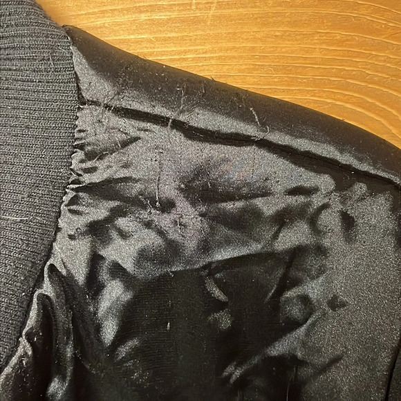 Harley-Davidson Reversible Ride It Live It Bomber Jacket Pocket Zip Black PTP 20 - Picture 13 of 13